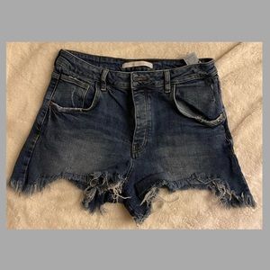 ZARA BLUE DENIM SHORTS